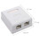10X RJ45 Network Socket - Shielded Surface Mounted Double Wall Socket with CAT6A Ethernet LAN Cable Port 5
