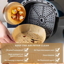 Air Fryer Disposable Paper Liner, 156PCS Non-Stick Disposable Air Fryer Liners, Baking Paper for Air Fryer Oil-Proof