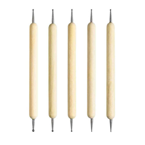 8-Pack Pottery Carving Tools -  End Dotting Tools - for Rock Painting,Pottery Clay Modeling 1