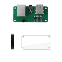 For WalnutPi ZeroW Expansion Board 100M Ethernet Port 2XUSB2.0 3.5mm Audio Output with Acrylic Base