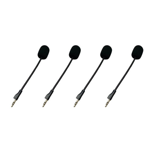 Microfono di Ricambio da 3,5 mm per Cuffie da Gioco  G PRO G PRO X Microfono da Gioco per ESport Microfono da Gioco Pieghevole 4 Pezzi