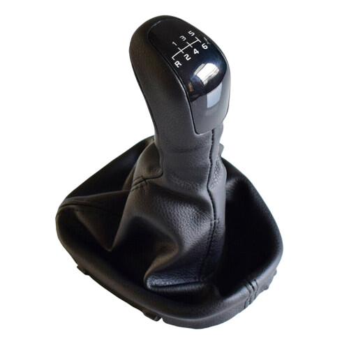 6 Speed Gear Shift Knob Leather Cover Case for - C Class D5F4 W203
