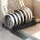 Pull-Out Cabinet Storage Telescopic Pot Cover Rack Table Storage Rack Multifunctional Dish Rack Without Punching Holes 6