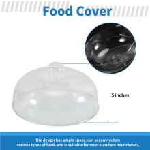 High Borosilicate Glass Microwave Splatter Cover for Food, Non-Toxic Plastic-Free Microwave Lid (10 Inch)