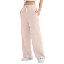 Womens High Waisted Baggy Sweatpants Apricot L