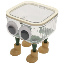 Cute Desktop Storage Box Trash Paper Basket Transparent Cartoon Trash Can for Office Small