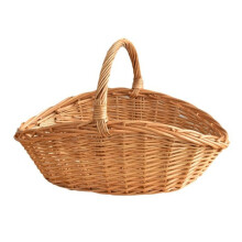 Willow Fruit Picnic Basket Rattan Egg Basket Kitchen Storage Basket Bamboo Portable Vegetable Basket Storage Basket S