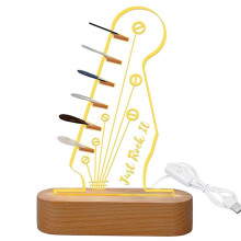 Guitar Pick Display,Luminous Pick Storage Rack,for Acoustic Electric Bass Ukulele Violin Oval Base