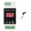 LED Rail Thermostat DC8-24V 2-Way Relay Din Rail Mounted Controller Heating and Cooling Temperature Alarm Controller B 1