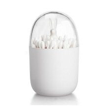 Cotton Swab Holder, Small Q-tips Toothpicks Storage Organizer (Rabbit)