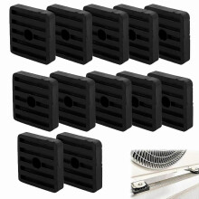 12 pezzi di smorzatori di vibrazioni in gomma per condizionatore d'aria, piedini antivibranti per condizionatore d'aria split esterno