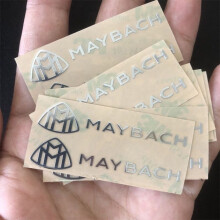 Confezione da 4 adesivi metallici riflettenti per tergicristalli (logo Mercedes-Benz da 5 cm), adatti per auto Mercedes-Benz