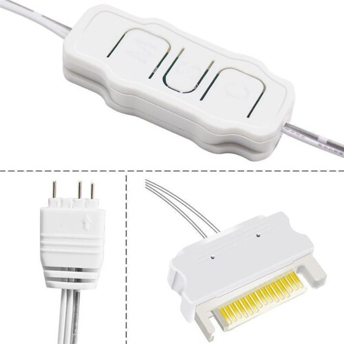 ARGB Controller Cable  to 5V 3 Pin Controller HUB,  Power Supply RGB Control Cable Splitter for PC Cooling Fan B 2