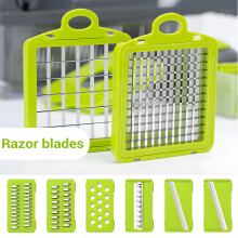 Vegetable Chopper Veggie Chopper, Multifunctional Food Chopper Onions Chopper Mandoline Slicer Vegetable Cutter Dicer
