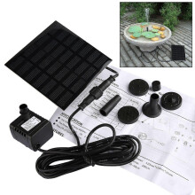Pompa ad acqua solare - Fontana da giardino, irrigatore per piscina, pompa per laghetto, acquario, vasca per pesci con pannello solare separato e cavo
