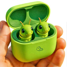 Auriculares con diseño de rana adorable – Bluetooth y diseño único – para niños y adultos – Incluye estuche de carga