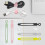 24 Pack Reusable Cable Ties,4.2 Inches Adjustable Silicone Cable Straps,Cable Organizer,Cord Wrap and Hook Loop(24 Pack) 2