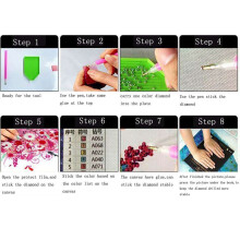 Diamond Embroidery Full Round Crystal Diamond Painting  Stitch Boy Team Kits Handmade Crafts