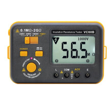 Testador Digital de Resistência de Isolamento VC60B, Medidor de Megôhmetro Elétrico, Multímetro, Medidor de Tensão CA