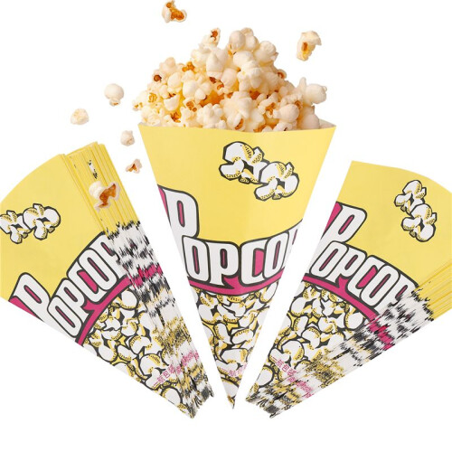100X Popcorntueten Papiertueten Mandeln Popcorn S
