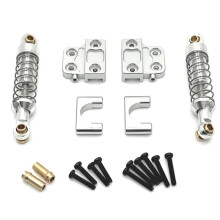 Aluminium Bakaxel Fjäderfäste DIY RC Car Truck RC Car Tillbehör för MN 1/12 MN82 LC79 MN78 Silver