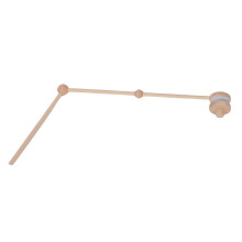 Buche mobiler Arm-Krippenständer 31,6x68x8,7 cm Natur