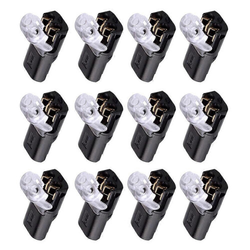 50PC 2Pin Way Plug Wire Cable Snap Connectors Αδιάβροχο ηλεκτρικό καλώδιο διπλού καλωδίου με α