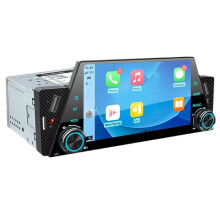 5-Tums MP5-Bilradio CarPlay Android Auto MirrorLink Pekskärm FM Aux EQ Universell Multimediaspelare Radio