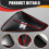 Rearview Mirror Shell Rearview Mirror Cover Reflector Shell Carbon Fiber Pattern Rearview Mirror for 7