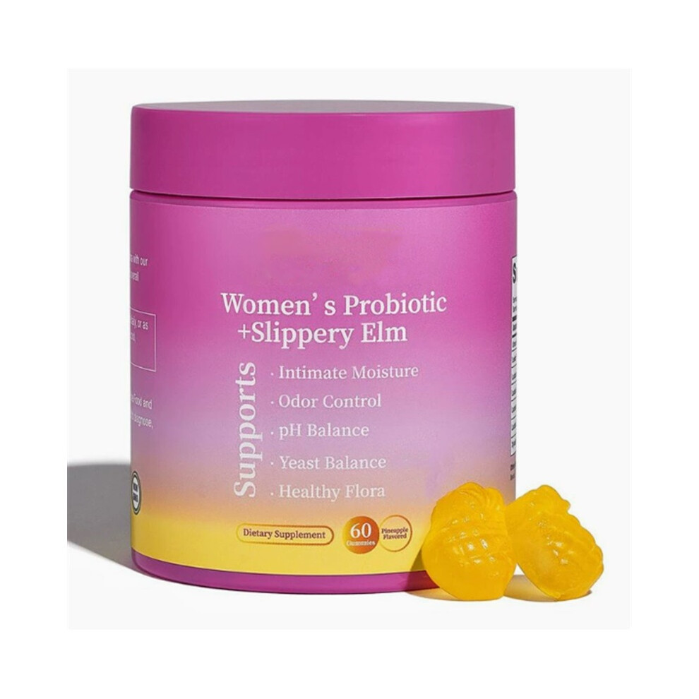 Women's Feminine Probiotics Gummies pH Vaginal Gut Health 60 Pineapple