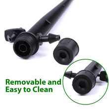 72Pcs Drip Emitters Adjustable Fan Shape Irrigation Drippers for 1/4 Inch Tube,360 Degree Adjustable Water Flow Drippers