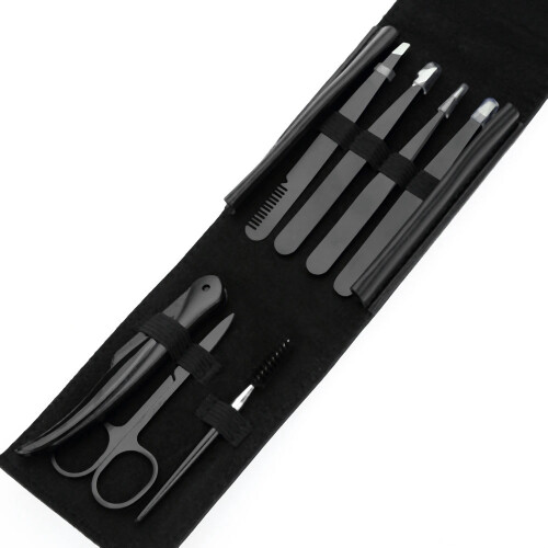 7Pcs Professional Eyebrow Trimmer Set Makeup Tool for Face Tweezers Eyelash Brush Eyebrow Trimmer Set 2