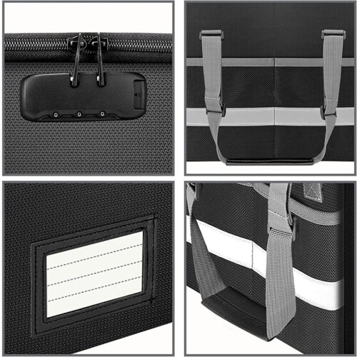 Fireproof File Box, Data Folding Storage Box, Home Office Document Book Archive Box, Storage Box 1