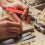 Solid Carpenter Pencil Set with 7 Refill Leads, Built-in Sharpener, Deep Hole Mechanical Pencil  Marking Tool 2