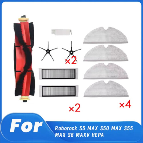 10 Pcs for  S5 MAX S50 MAX S55 MAX S6 MAXV Vacuum Main Side Brush Mop Filter 1