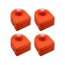 4PCS Feed Port Protector for P2S H2D AMS 2 Pro Protector Filament Inlet Guard Cover 3D Printer Parts Orange