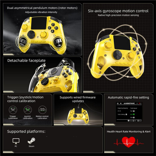ANBERNIC RG G01 Retro Game Controller Hall Effect Triggers /Wired/Wireless Gamepad for  PC Android IOS Steam C 1