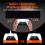DIY Four-Back Button Clip Anti-Slip Soft Rubber Back Shell Rear Button Paddle Modification Parts for PS5 White 3