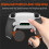 DIY Four-Back Button Clip Anti-Slip Soft Rubber Back Shell Rear Button Paddle Modification Parts for PS5 White 5
