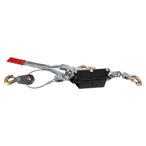 Wire Rope Hand Power Puller Tighten Tool Tightener Double Hook Lifting Tool Wire Power Puller Heavy Duty Power Puller 4T