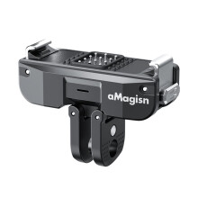 AMAGISN for OSMO Magnetic Qucik Release Two Claw Charging Adapter Mount Dual Claw Interface Action Camera Accessories
