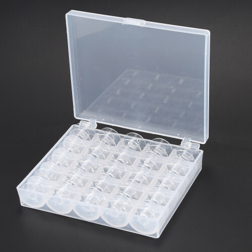 25 Pieces x Sewing accessories Plastic Bobbin Spools Thread Rope + Box packing for Sewing Machine 1