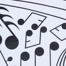 Pareti 'autoadesivo Della Nota di Musica per Decorazione Della Camera da Letto Della Camera di Musica