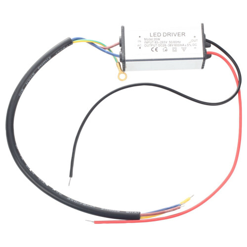 2X DRIVER TRASFORMATORE LED LAMPADA 90-250V 20W IMPERMEABILE 1