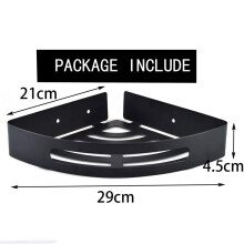 Shower Caddy Bathroom Shelf Bathroom Shelves Adhesive Corner Shower Shelf for Shower Bathroom Organizer Black