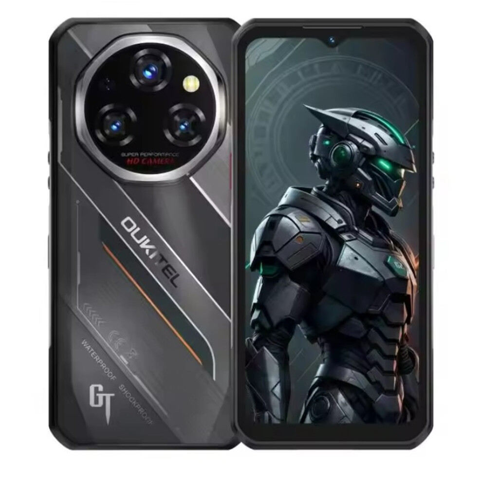 Oukitel (Black) Wp62 5G Rugged Smartphone 12Gb 512Gb, 6.6" Fhd Mobile Phone, 11000Mah, Android 15 Cellphone,/Silver Black