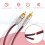 Speaker Cables to RCA Plugs Adapter, 2-Channel (1 Foot) 4