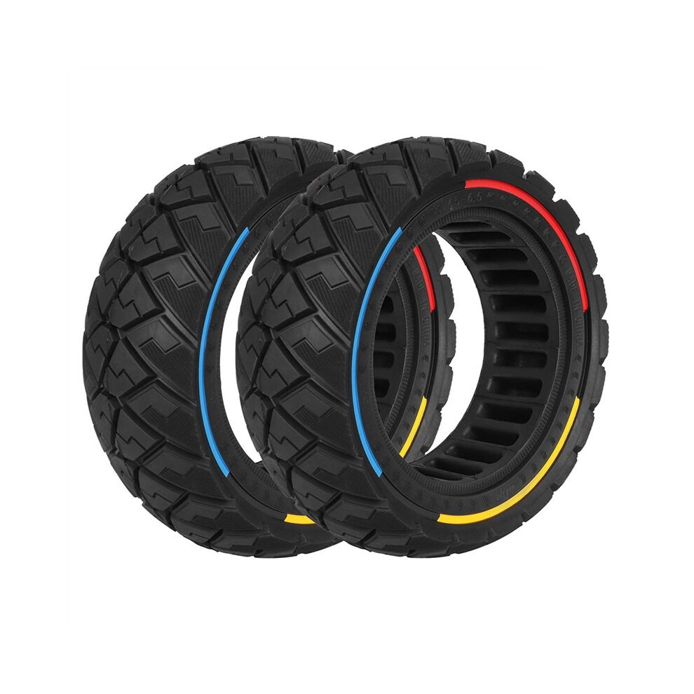 2 Pcs 11 Inch Scooter Rubber Tires 90/65-6.5 Solid Tire For Thunder Speedual Zero 11X Kaabo Wolf 4711892132774