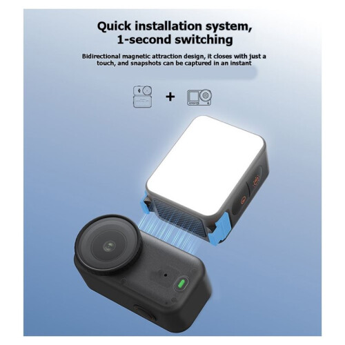 Magnetic Quick Release Fill Light  Waterproof Selfie Light for  Action6/ and Smartphone Vlogging 1