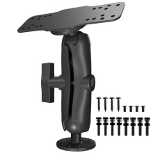 Aluminum Fishfinder Mount Base -Mount Fish Finder Mount 360 Degree Rotation Fish Finder Holder for